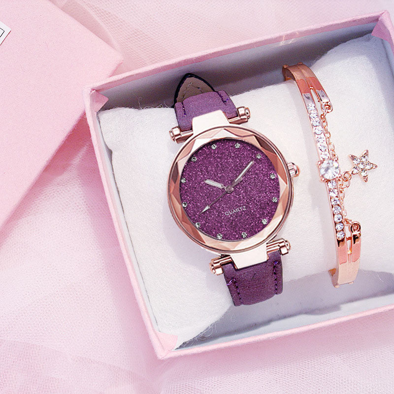 Ladies Electronic Wristwatch Set | Elegant Gift Box Watch