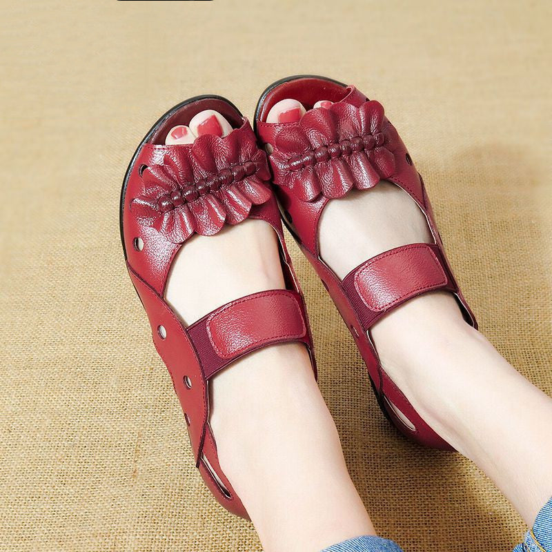 Damen Komfort Sandalen Fish Mouth | Bequeme Sommer Flats