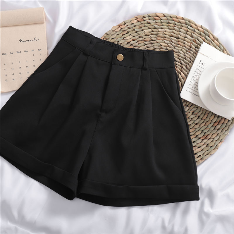 Women's Casual Shorts Loose Cuffed Summer Comfortable Elegant