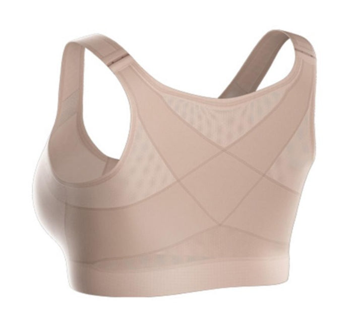 Plus Size Sports Bra without Underwire | Front Closure Comfort Bra