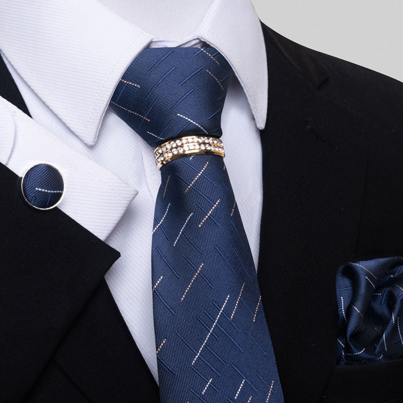 Men's Tie colorful striped floral modern elegant statement