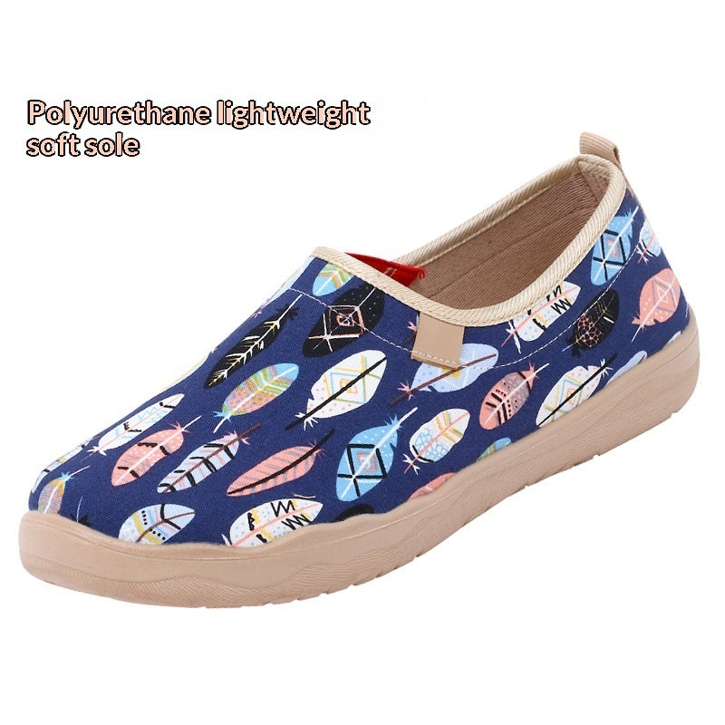 Damen Canvas Schuhe | Bequeme Freizeit Sneaker mit PU-Sohle