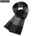 Men's Scarf Plaid Warm Wool Blend Winter Thick Elegant
