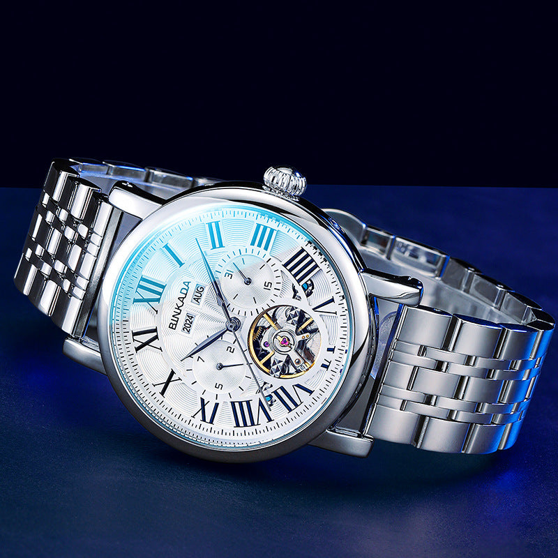 Men's Automatic Watch Waterproof | Multifunction Elegant