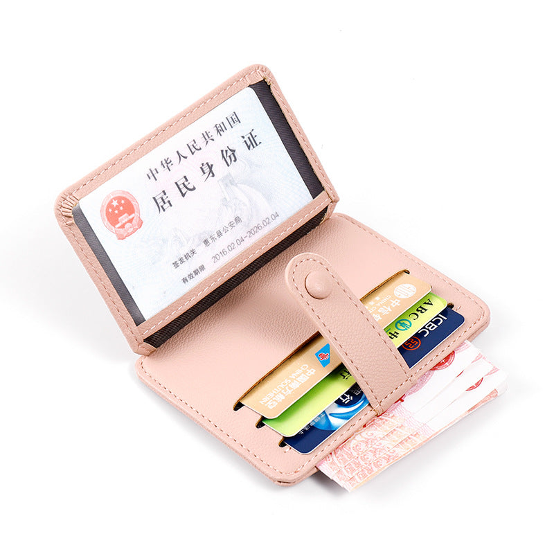 PU Leather Card Holder | Driver's License & ID Card Holder Compact Unisex