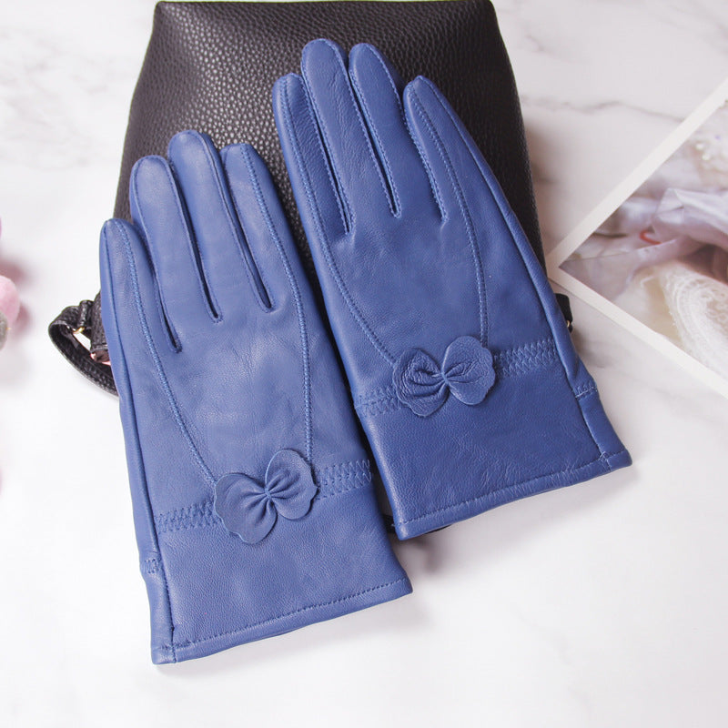 Damen Fingerlose Handschuhe mit Schmetterling – Korean Style
