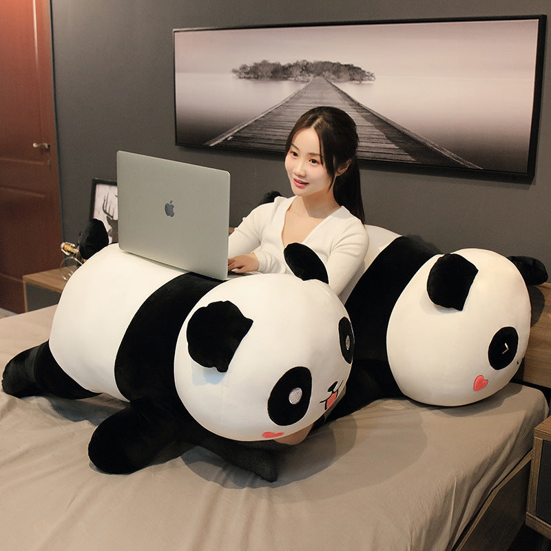 Large Panda Plush Pillow | Cuddly Toy Sleeping Pillow Soft
