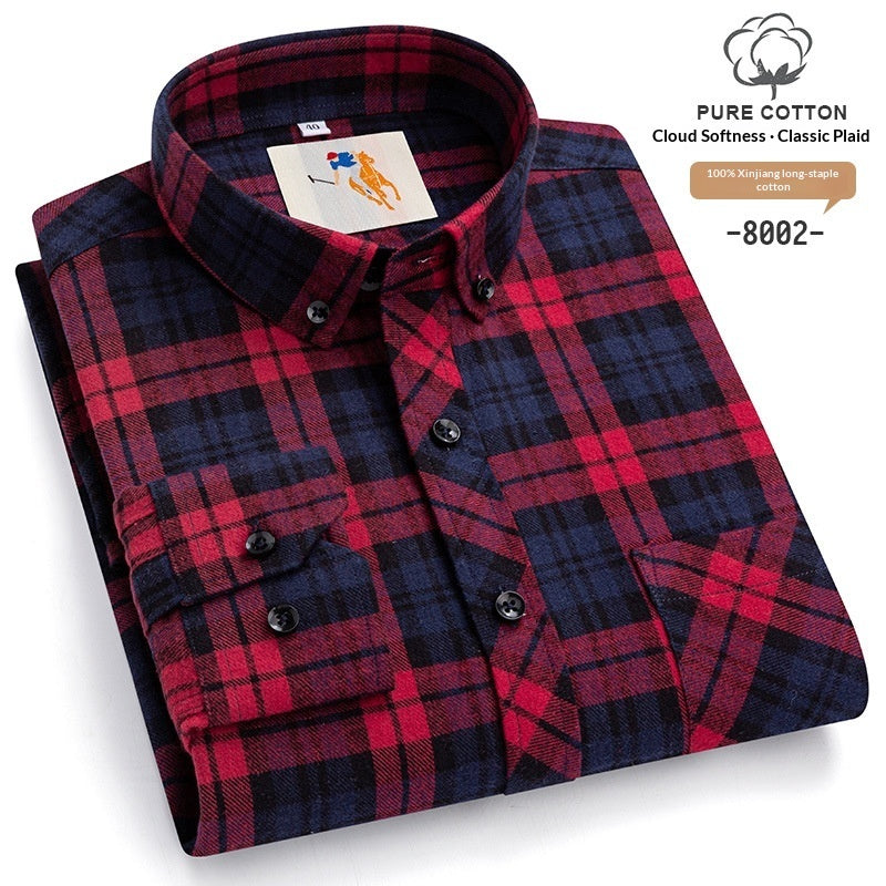 Men's Plaid Flannel Shirt | Warm Autumn Winter Shirt