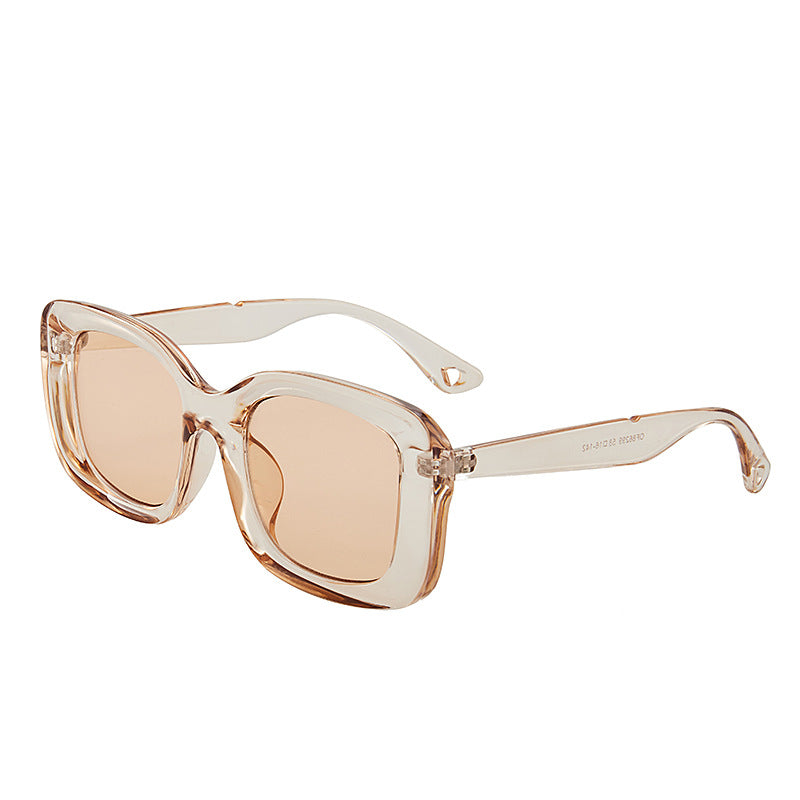 Große Eckige Sonnenbrille Unisex – Oversize Fashion Brille