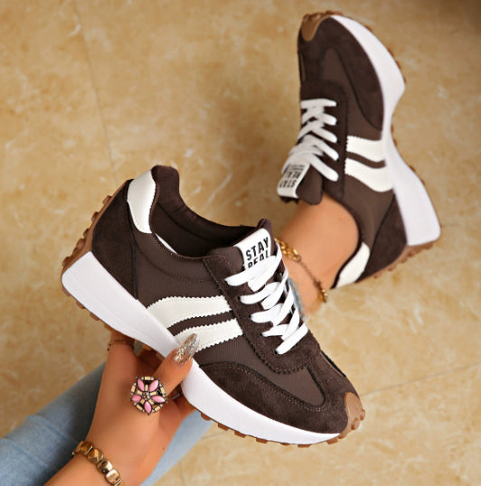 Modische Damen Weiße Sneaker | Elegante Freizeit Schuhe