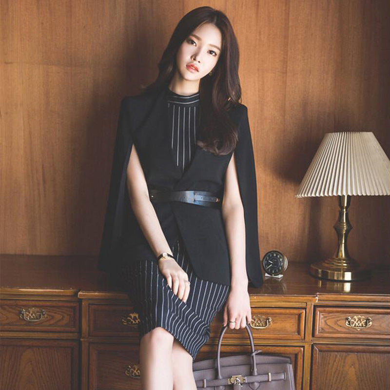 Elegant Business Dress for Women - Figure-hugging Office & Casual Dress