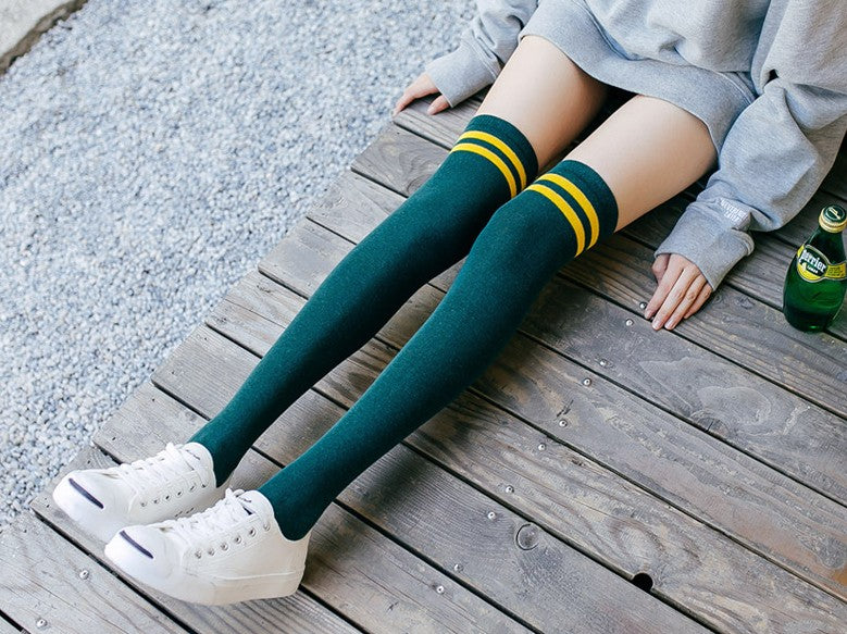 Women's Knee-High Cotton Socks | Korean Style Winter Socks