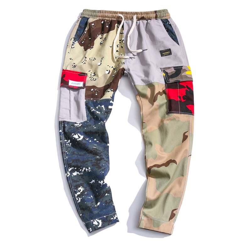 Men's Camouflage Trousers | Cargo Loose Fit Plus Size Elastic