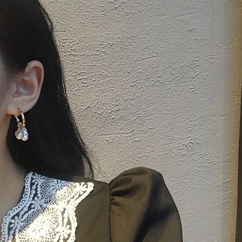 Elegant Pearl Tassel Earrings – Stylish Drop Earrings for Women