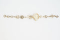 Women's Vintage Heart Jewelry Watch – Gold Bow & Floral Design