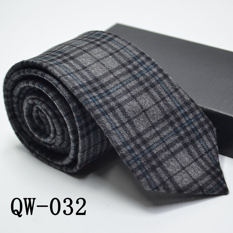 Slim Men's Tie elegant | Wool Look modern stylish