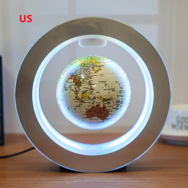 Levitating LED Globe - Magnetic Levitation World Map Lamp