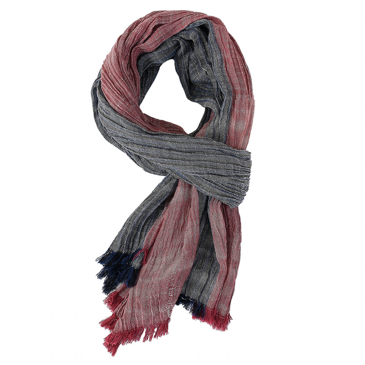 Men's Scarf Summer Lightweight Pin-Striped Elegant Modern
