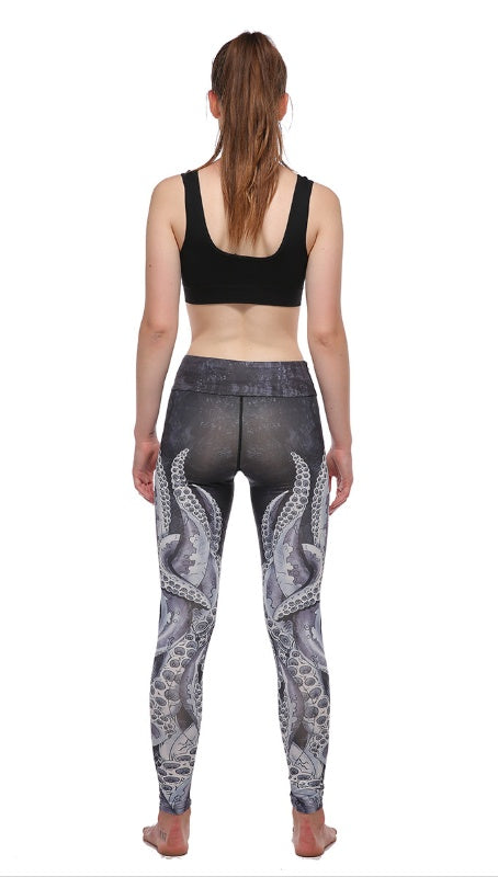 Octopants Damen Leggings | High Waist Fitness Stretchhose