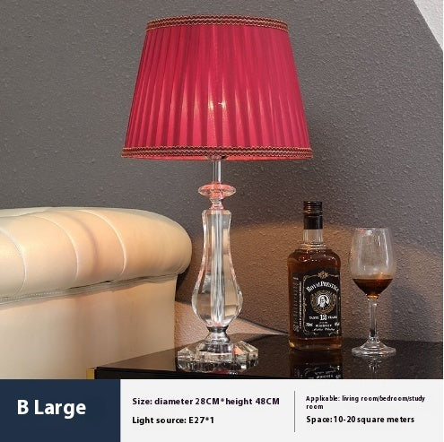 Crystal Table Lamp Dimmable with Remote Control Luxury LED