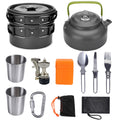 Multifunctional Camping Cookware Set Aluminum | Outdoor Cookware Set for Camping, Hiking & BBQ