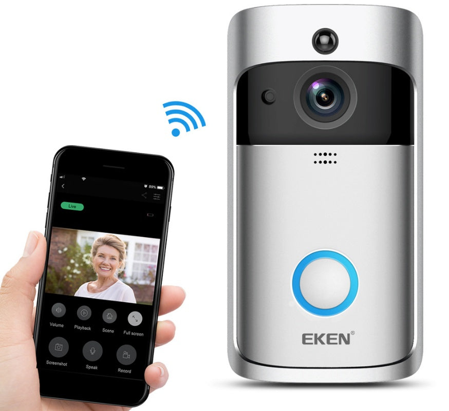 Smart Wi-Fi Video Doorbell – Wireless Security Doorbell with Camera