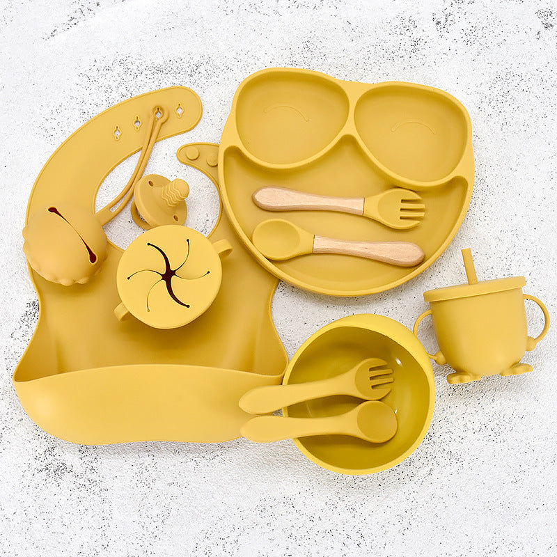 Baby Esslernset 11-teilig | Teller Schüssel Kinder Geschirr Set
