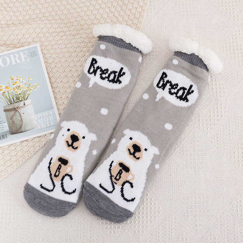 Women's Cozy Mid-Calf Socks | Warm Carpet Tube Socks