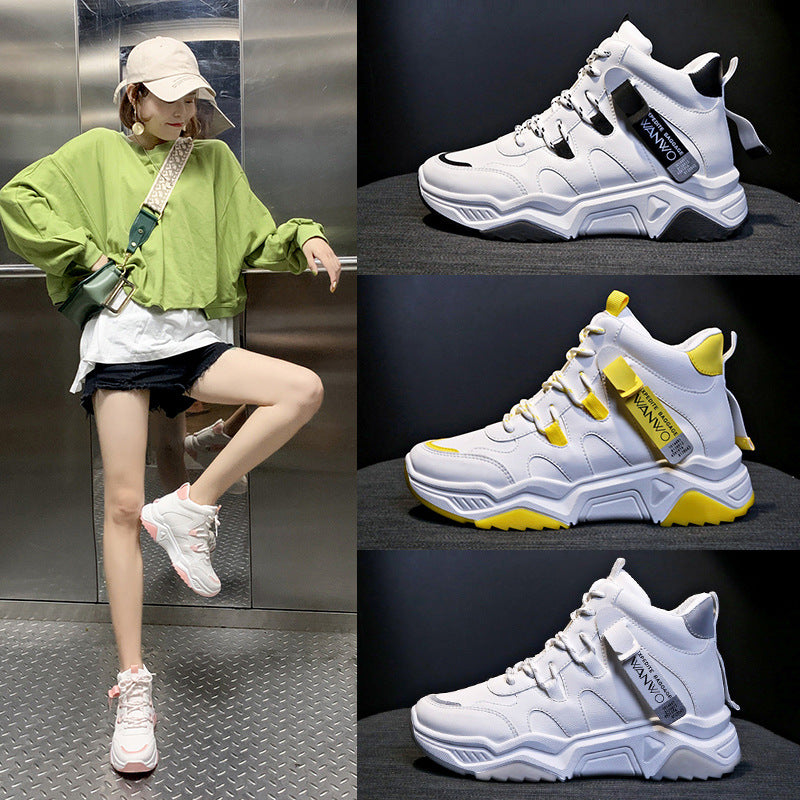 Damen High Top Sneaker Weiß – Stylische Freizeit Schuhe