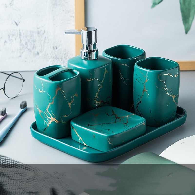 Modern Bathroom Set | Mouthwash Tumbler | Elegant Bathroom Accessories