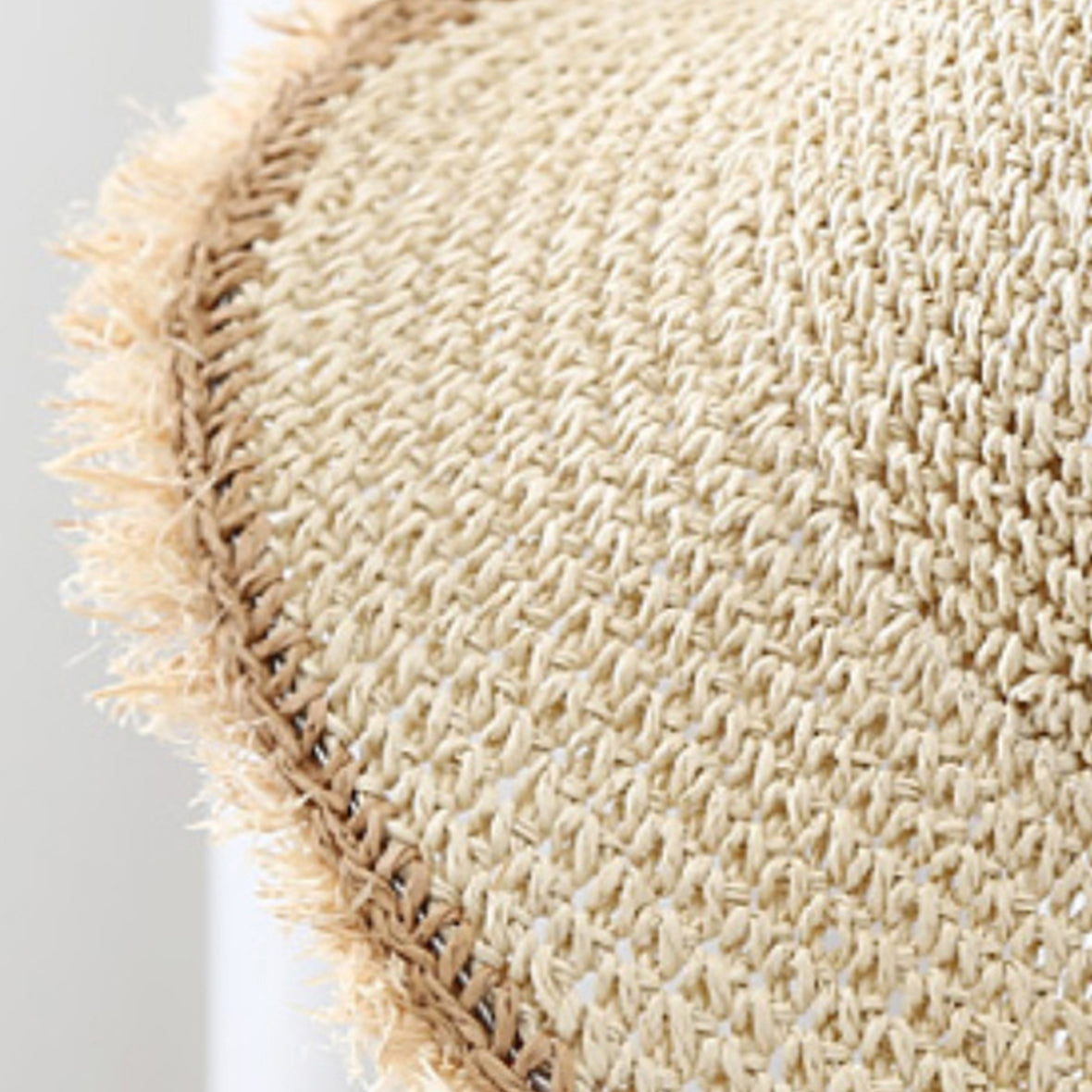 Women's Straw Hat with Fringes – Wide Brim Korean Style Summer Hat