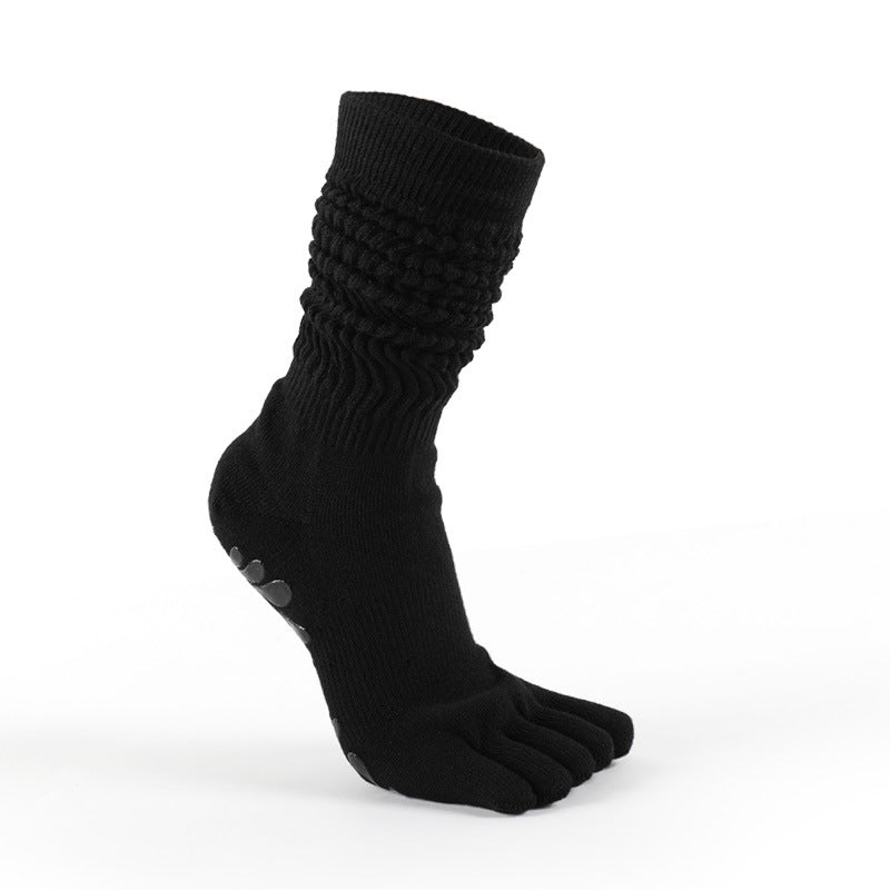Damen Zehensocken Overknee – Rutschfeste Pilates Komfortsocken