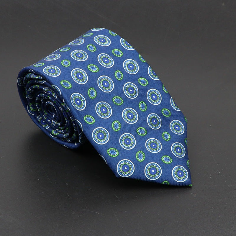Men's Silk Tie Bohemian 7.5 cm Soft Elegant Modern