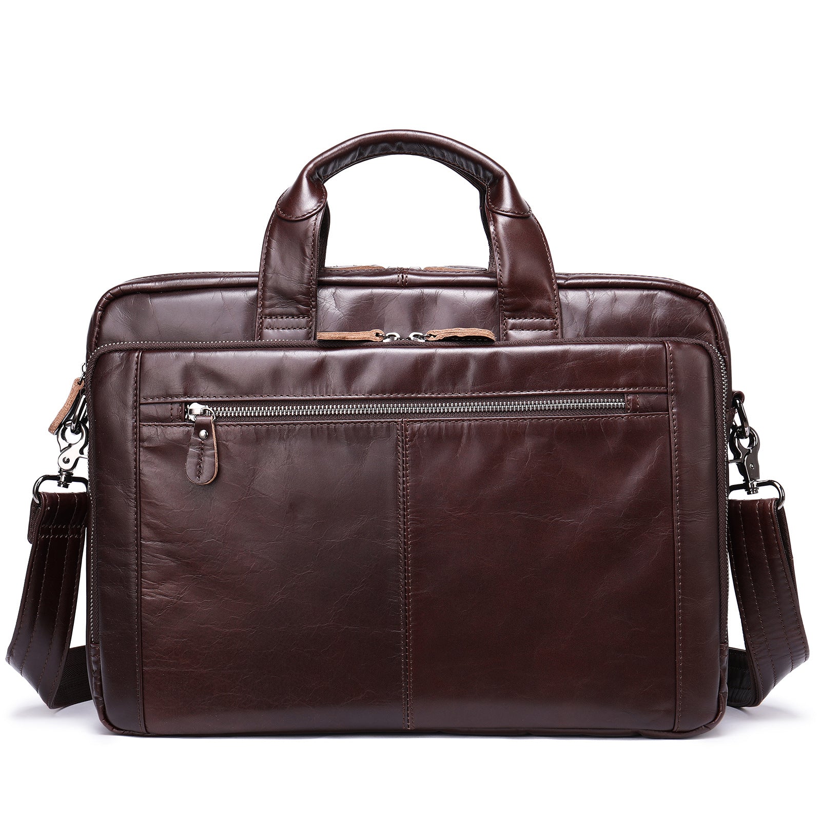 Men's Genuine Leather Briefcase Premium – Handbag Business Laptop Bag