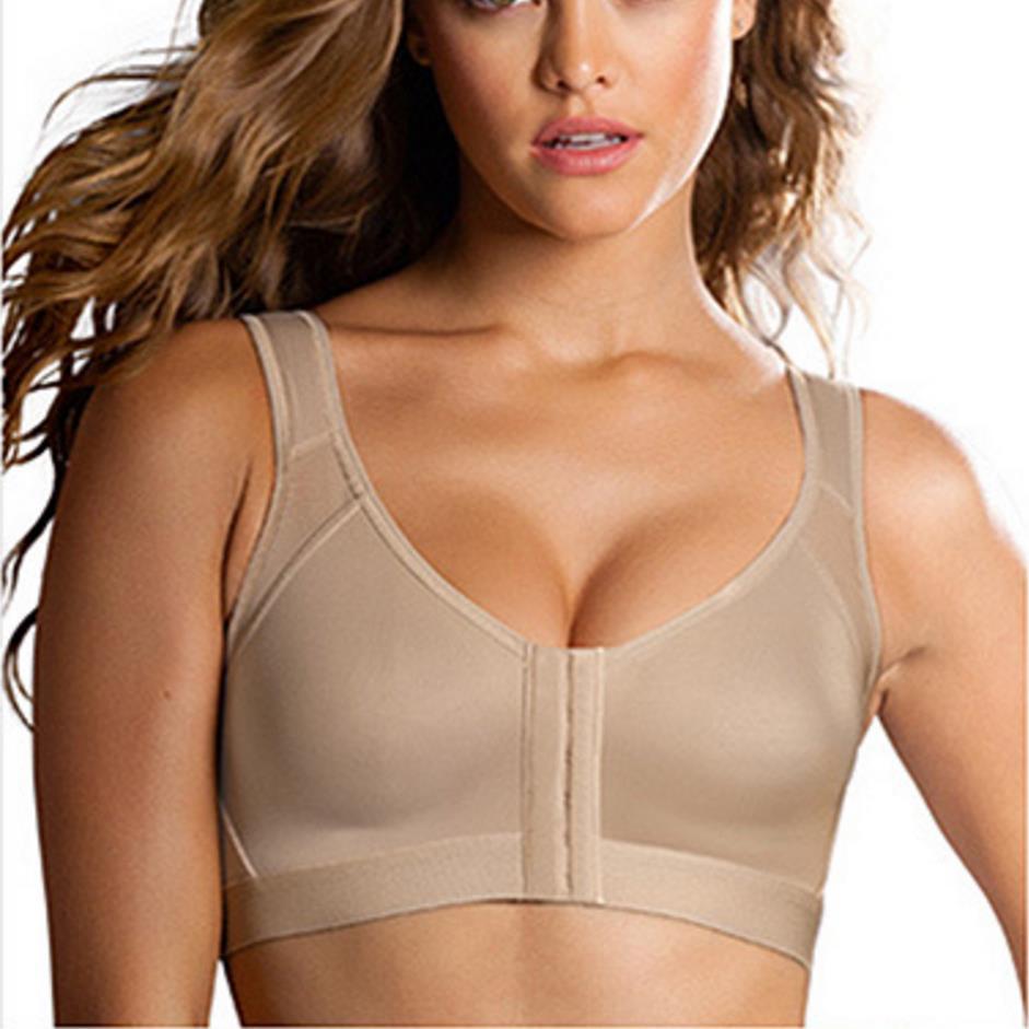 Plus Size Sports Bra without Underwire | Front Closure Comfort Bra