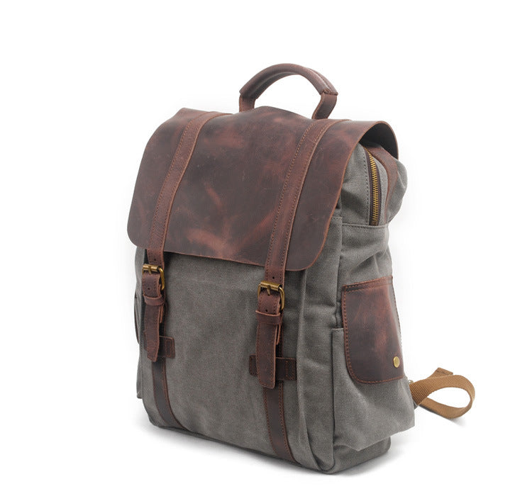 Vintage Canvas Rucksack | Retro Design Robust & Alltagstauglich