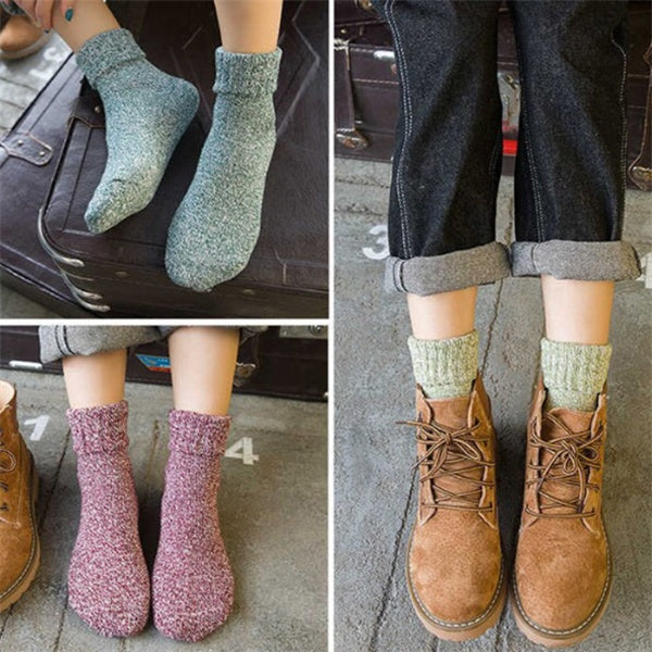 Women's Rabbit Wool Socks | Warm Cuddly Socks Winter