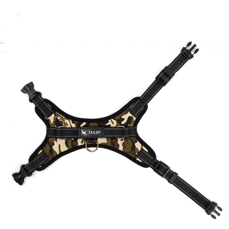 Hundegeschirr Camouflage | Outdoor Hundeweste robust verstellbar