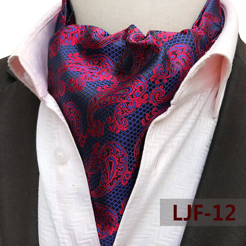 Men's Scarf Jacquard British Elegant Polyester Durable