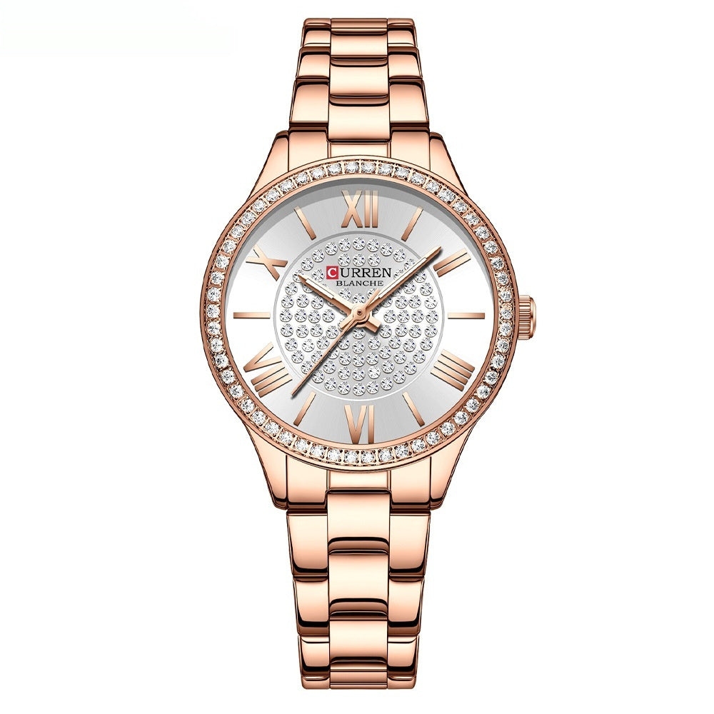 Ladies' Quartz Watch Waterproof with Small Dial – Elegant Watch