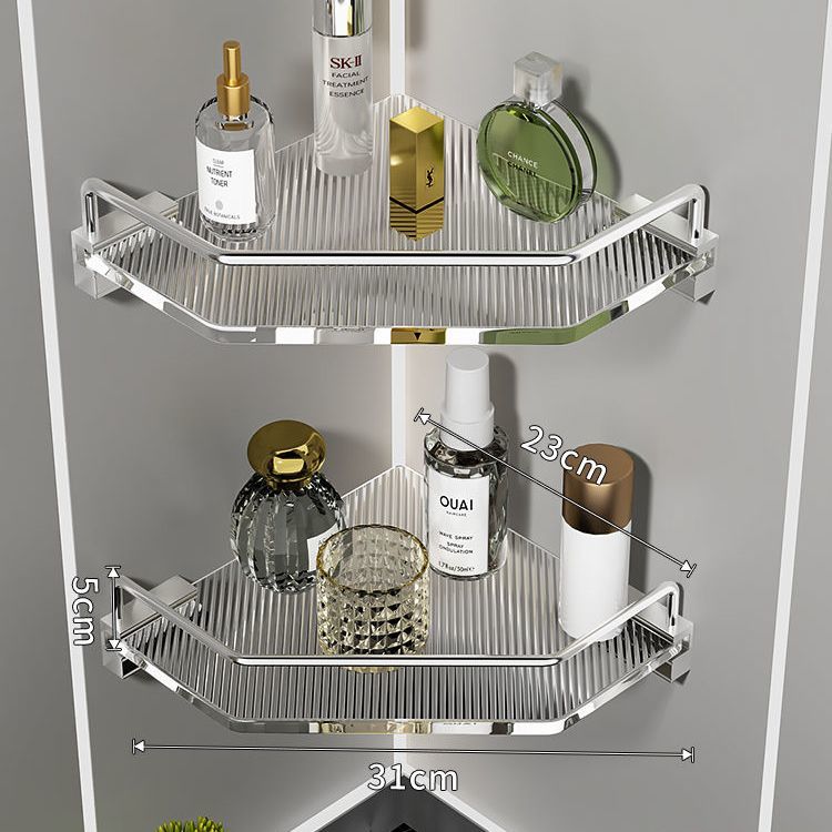 Acrylic Bathroom Shelf | transparent Wall Shelf | modern Bathroom