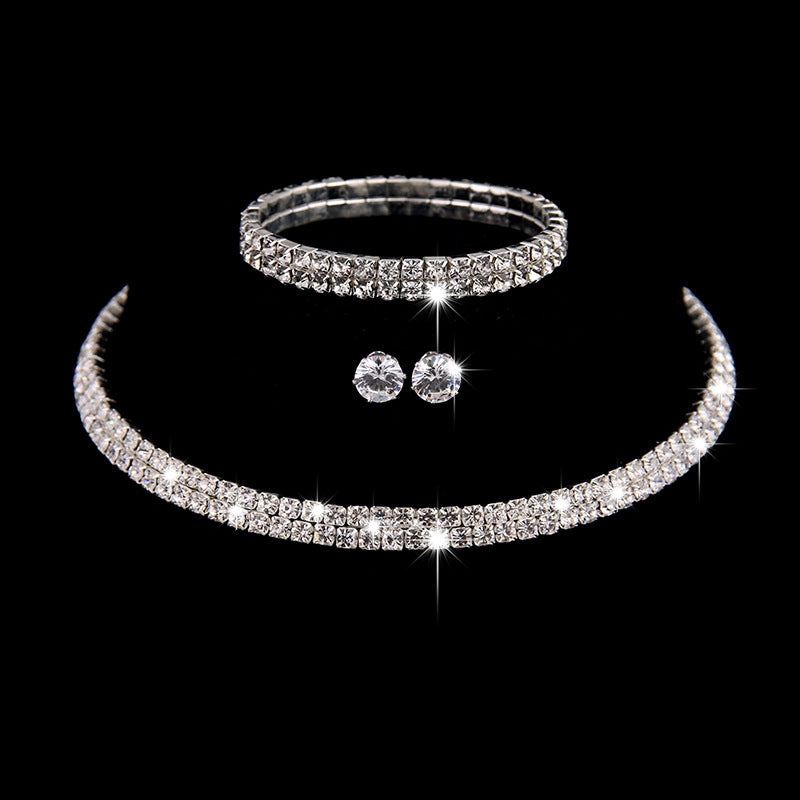 Exclusive Bridal Jewelry Set – 3-Piece Luxury Set with Necklace, Earrings & Bracelet