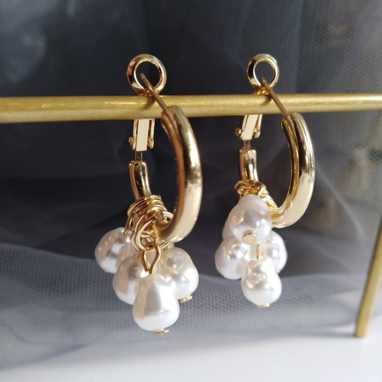 Elegant Pearl Tassel Earrings – Stylish Drop Earrings for Women