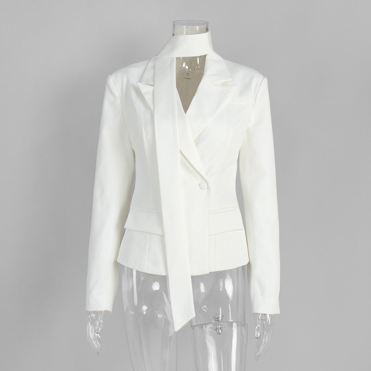 Eleganter Damen-Blazer mit Taillengürtel – Figurbetont & Wintertauglich