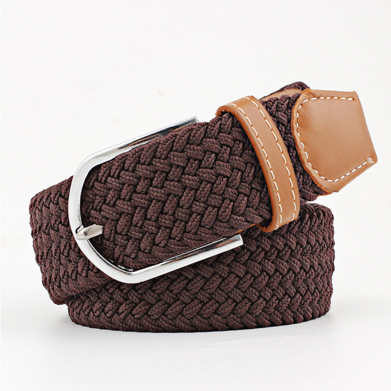 Canvas Stretch Belt Unisex | Woven Adjustable Durable Everyday