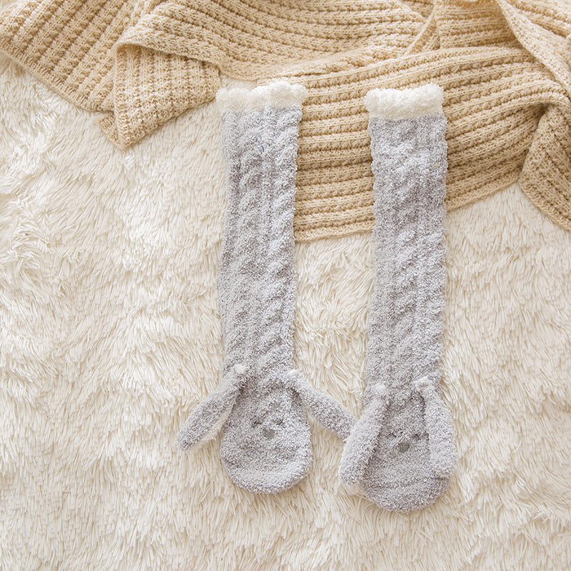 Damen Schlafsocken Coral Fleece – Kuschelige Wärme Komfort Socken