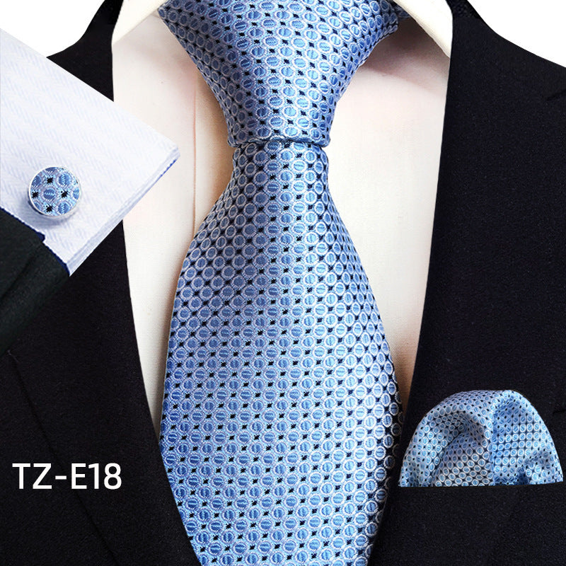 Paisley Tie Set for Men, Elegant 3-Piece, Business Wedding