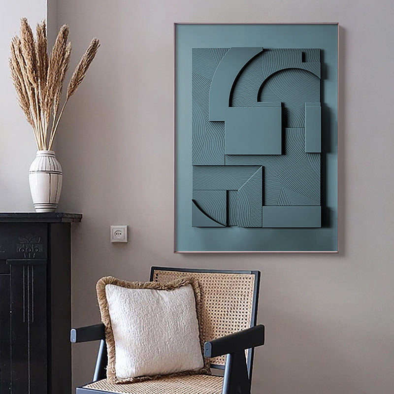 3D Geometric Wall Mural | Modern Morandi Style buy
