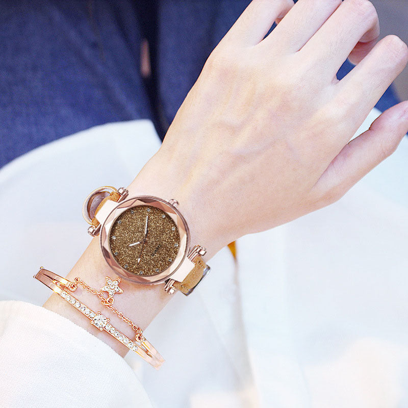 Ladies Electronic Wristwatch Set | Elegant Gift Box Watch
