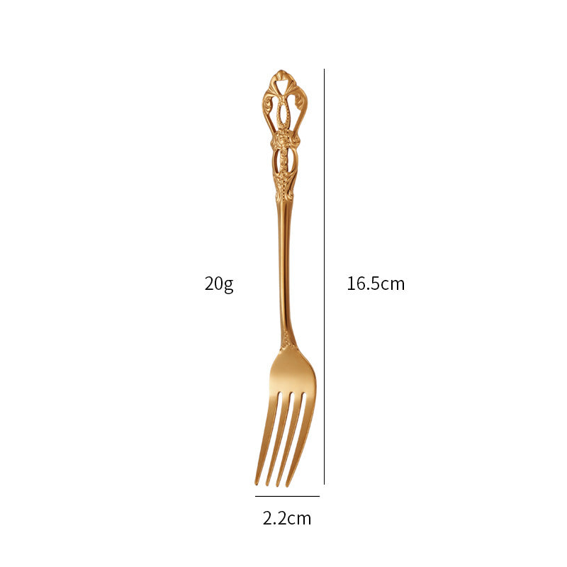 Gold Besteckset Edelstahl | Luxus Tafelbesteck modern elegant